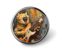 Broche Rock Cat, insigne en métal, cadeau, accessoires de décoration