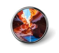 Broche ronde Antelope Canyon - Jolie broche pour chapeaux et vestes - Décoration personnalisée - Accessoires de bijoux pour fête de mariage