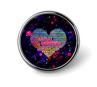 Broche ronde avec drapeau américain pour travailleurs sociaux, épingle à cravate pour femmes, hommes, employés de bureau, enseignants, décoration