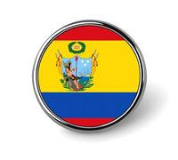 Broche ronde avec le drapeau de la Grande Colombie, épingle, bouton, cravate, badge, chapeau, vêtements, accessoires pour hommes et femmes