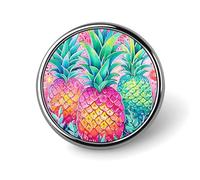 Broche ronde avec trois grands ananas pour chapeaux, vestes, décoration personnalisée, accessoires de bijoux, accessoires pour fête de mariage