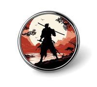 Broche ronde bohème psychédélique paon mandala pour homme et femme en alliage accessoire de costume, épingle à cravate légère de 2,5 cm, Circular, Aluminium, Pas de gemme
