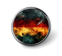 Broche ronde colorée en métal avec drapeau allemand, épingle à revers, badge commémoratif, pour chapeau, chemise, vêtements, sacs, décoration