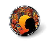 Broche ronde colorée pour fille, épingle à cravate tendance, en métal léger, accessoire décoratif pour costume, pour homme et femme