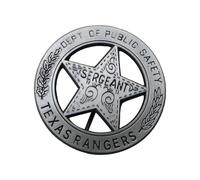 Broche ronde d ' insigne de sergent, édition collector, avec gaufrage très détaillé pour Costumes, accessoires de Cosplay, broche de symbole de Force