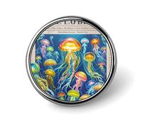 Broche ronde décoration vêtements broche mode dauphins amoureux épinglette décoration pour fête mariage cadeau femme/homme cadeau, Circular, Aluminium, Alliage d'aluminium