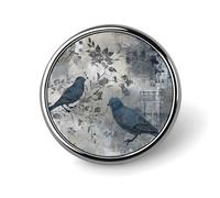 Broche ronde décoration vêtements broche mode ours dans un arbre épinglette décoration pour fête cadeau de mariage femme/homme cadeau, Circular, Aluminium, Alliage d'aluminium