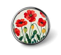 Broche ronde décorative pour vêtements, broche tendance, motif pin de montagne, épinglette décorative pour fête, cadeau de mariage pour femme/homme, Circular, Aluminium, Alliage d'aluminium