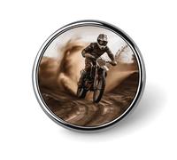 Broche ronde décorative pour vêtements, mode mathématiques et physiques, décoration pour fête, cadeau de mariage, cadeau femme/homme, Circular, Aluminium, Alliage d'aluminium