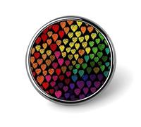 Broche ronde en alliage pour homme et femme, motif phare arc-en-ciel de la Gay Pride au coucher du soleil, accessoire de costume, épingle à cravate légère de 2,5 cm