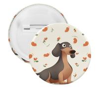 Broche ronde en fer blanc avec inscription « I Love My Dog » - Pour enseignants, infirmières, médecins, personnel, cadeau de fête, 5PCS, Plastique, Plastiques