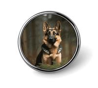 Broche ronde en forme de berger allemand pour chapeaux, vestes, vêtements, bijoux, accessoires pour cadeau de fête de mariage