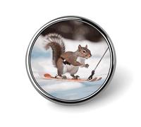 Broche ronde en forme de chouette et de fleur pour chapeaux, vêtements, sacs, accessoires de mode unique, cadeau pour homme et femme, Circular, Aluminium, Pas de gemme