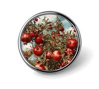 Broche ronde en forme de grenadier pour homme et femme - Pour sacs à dos, sacs, costumes, accessoires - Style circulaire, Circular, Aluminium, Pas de gemme