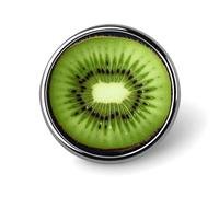 Broche ronde en forme de kiwi pour chapeaux, vestes, vêtements, bijoux, accessoires pour cadeau de fête de mariage