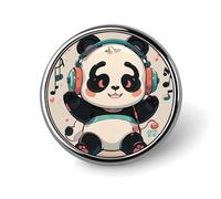 Broche ronde en forme de paysage d'hiver pour chapeaux, vêtements, sacs, accessoires de mode uniques pour homme et femme, circulaire, aluminium, sans pierre précieuse