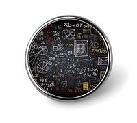 Broche ronde en forme de paysage d'hiver pour chapeaux, vêtements, sacs, accessoires de mode uniques pour homme et femme, circulaire, aluminium, sans pierre précieuse