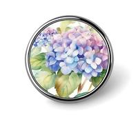 Broche ronde en forme de paysage d'hiver pour chapeaux, vêtements, sacs, accessoires de mode uniques pour homme et femme, circulaire, aluminium, sans pierre précieuse