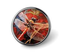 Broche ronde en forme de pyramides égyptiennes pour chapeaux, vêtements, sacs, accessoires de mode uniques pour homme et femme, circulaire, aluminium, sans pierre précieuse
