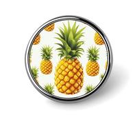 Broche ronde en forme d'éléphant asiatique avec arbre pour chapeaux, vêtements, sacs, accessoires de mode uniques pour homme et femme, circulaire, aluminium, sans pierre précieuse