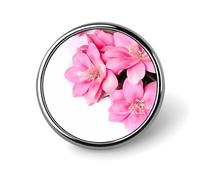 Broche ronde en métal avec de belles fleurs pour vêtements, sacs, chapeaux, décorations de fête, accessoires pour homme et femme