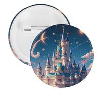 Broche ronde en métal pour sac à dos - Tendance - Pour chemises, vestes, châles, manteaux - Unisexe, 20PCS, Fer blanc, épingles rondes en métal