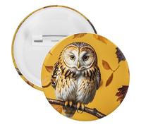 Broche ronde en métal pour sac à dos - Tendance - Pour chemises, vestes, châles, manteaux - Unisexe, 5PCS, Fer blanc, épingles rondes en métal