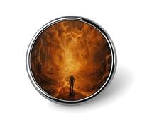 Broche ronde « Évasion de l'enfer », insigne à épingler pour femme, homme, employé de bureau, enseignant, décoration
