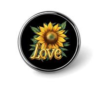 Broche ronde « J'aime l'herbe », épingle à cravate, badge, bouton commémoratif en métal, kit d'épingles pour chapeau, chemise, vêtements, sacs, décoration