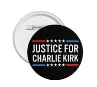 Broche ronde Justice pour Charlie Kirk