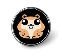 Broche ronde marmotte kawaii, jolie broche décorative en métal pour homme et femme