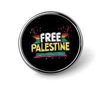 Broche ronde Palestine libre, jolis badges décoratifs, bijoux pour hommes et femmes, épingles à revers en métal