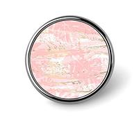 Broche ronde sans coutures, motif feuilles de palmier rose doré, texture rétro, unisexe, lisse, pour cravate, badge léger, bijoux, décoration pour costume, homme et femme