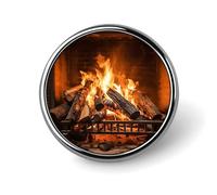 Broche ronde tendance, ornée de papillons et de fleurs de narcisse. Broche imprimée, idéale pour un usage quotidien. Parfaite pour la Saint-Valentin ou un mariage.