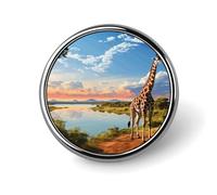 Broche ronde tendance, ornée de papillons et de fleurs de narcisse. Broche imprimée, idéale pour un usage quotidien. Parfaite pour la Saint-Valentin ou un mariage.