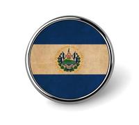 Broche ronde vintage avec drapeau du Salvador, épingle, bouton, cravate, badge, chapeau, vêtements, accessoires pour hommes et femmes