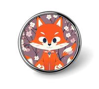 Broche ronde vintage en forme de train du Père Noël - Cadeau pour femme et homme, Circular, Aluminium, Alliage d'aluminium