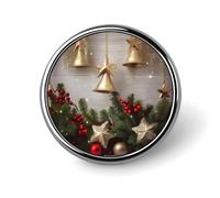 Broche ronde vintage noire pour robe, costume, accessoire de costume, épinglette de film classique, cadeau pour homme et femme, souvenir, Circular, Aluminium, Alliage d'aluminium