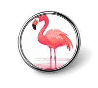 Broche ronde vintage pour robe, costume, accessoire de costume, broche luciole et lanterne, cadeau pour femme et homme souvenir, Circular, Aluminium, Alliage d'aluminium