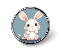 Broche ronde vintage pour robe, costume, accessoire de costume, épinglette arc-en-ciel rose, cadeau pour femme et homme souvenir, Circular, Aluminium, Alliage d'aluminium