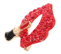 Broche Rouge à Lèvres en Alliage de Zinc, Pin Décoratif