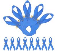 Broche Ruban de Gratitude 100pcs Bleu Tissu Fer Présent, Merci Enseignants | Design Classique, Pratique et Réutilisable, Résistance à Déchirure, pour Carnavals et Fêtes