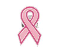 Broche ruban de sensibilisation au cancer du sein, badge pour col de pull pour femme internationale pour décoration de vêtements, Métal