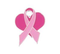 Broche ruban de sensibilisation au cancer du sein, badge pour col de pull pour la journée internationale des femmes, décoration de vêtements, accessoire contre le cancer, Moyen, Comme décrit