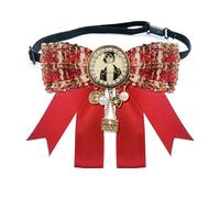 Broche ruban en alliage léger avec nœud papillon vintage britannique pour vêtements d'extérieur, vêtements de voyage, col, Pin, Comme décrit