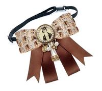 Broche ruban en alliage léger avec nœud papillon vintage britannique pour vêtements d'extérieur, vêtements de voyage, col, Pin, Comme décrit