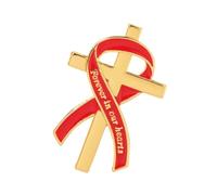 Broche ruban ton en alliage avec détails Forever in Our Hearts pour services commémoratifs et religieux, insigne de commémoration, insigne commémoratif, condoléances, cérémonie, ruban en alliage, One