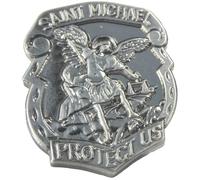 Broche Saint Michel, ange gardien de l'archange nous protégeons