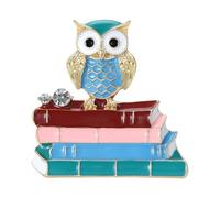 Broche sans date et littérature, broche en alliage faite à la main, broche de livre unique, adaptée pour les tenues décontractées ou formelles, broche avec symbole de la connaissance, Einheitsgröße