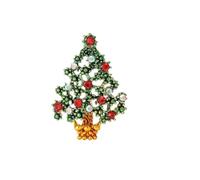 Broche sapin de Noël strass accessoires de vacances | Sapin de Noël scintillant ; idéal pour les fêtes ; broche de vacances